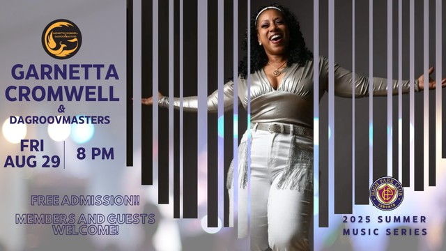 Live at the Club: Garnetta Cromwell & DaGroovmasters | Aug 29