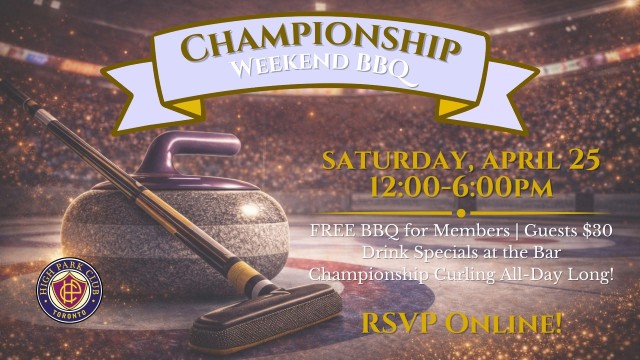 Championship Weekend BBQ 2026  | Apr 25