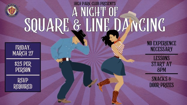 A Night of Line & Square Dancing 2026 | Mar 27