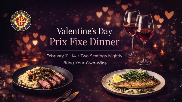 Valentine’s Weekend – Special Prix Fixe 2026 | Feb 12