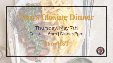 Men's & CYOR Closing Dinner 2026 | May 7