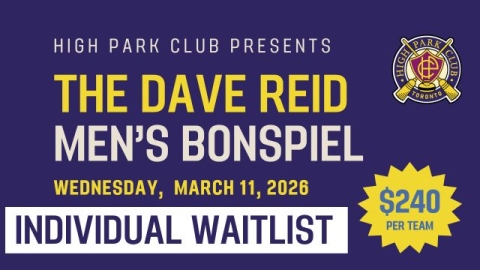 Dave Reid Senior Men 2026 | Individual Waitlist | Mar 11