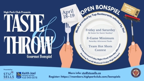 Taste and Throw Bonspiel 2025 | Apr 18-19