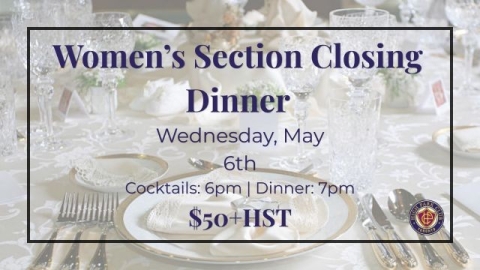 Women's Section Closing Dinner 2026 | May 6